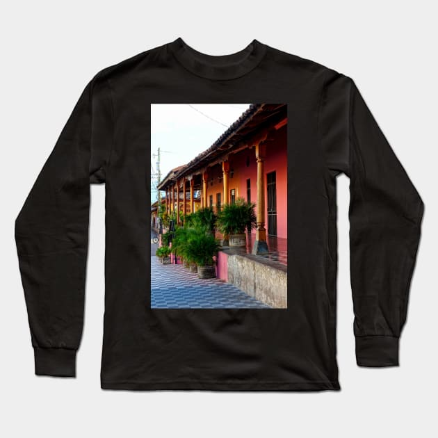 Nicaragua - Maison de Granada Long Sleeve T-Shirt by franck380